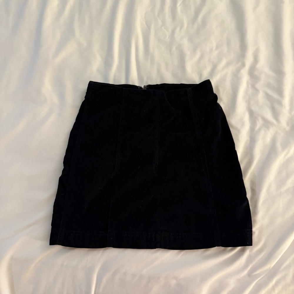 Free People Black Mini Skirt